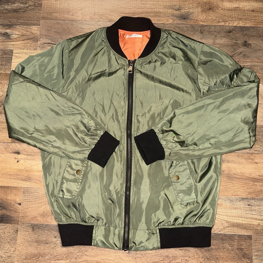 Parabler Bomber Jacket Green Size Medium